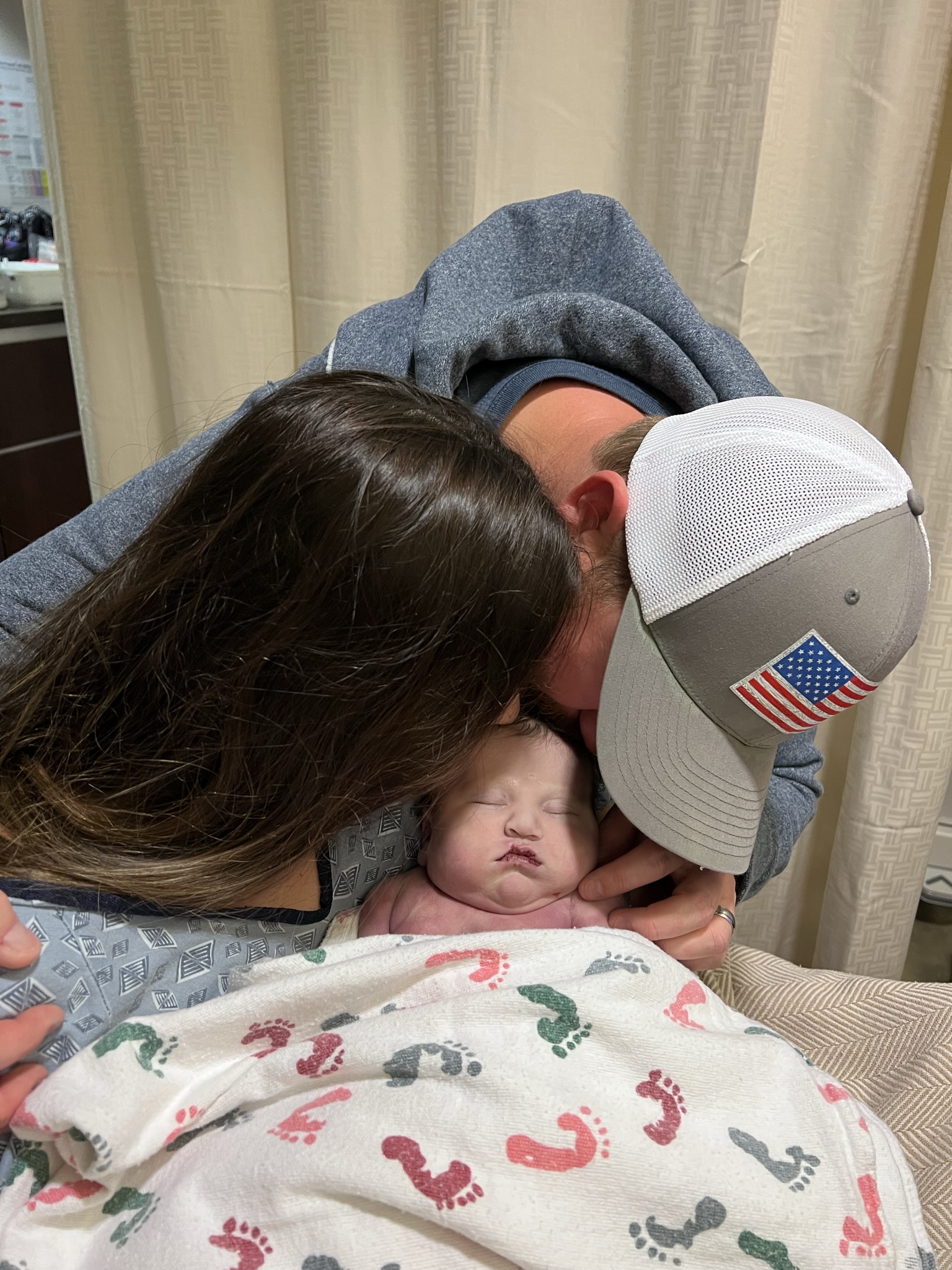 Charlie with her parents